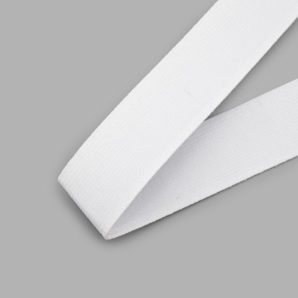 Резинка башмачная 30.0 мм / 25 метров, вязаная, белый