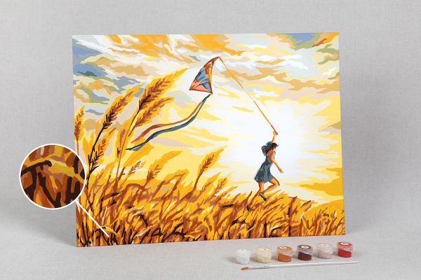 Картина по номерам Фрея PKZ/PM-022, Беззаботное детство, (на картоне) 40х30 см