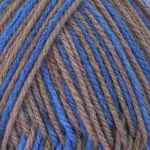 Пряжа Троицкая Подмосковная принт секционный / уп.10 мот. по 100 г, 250 м, 1574М, арктика/серый/серо-бежевый