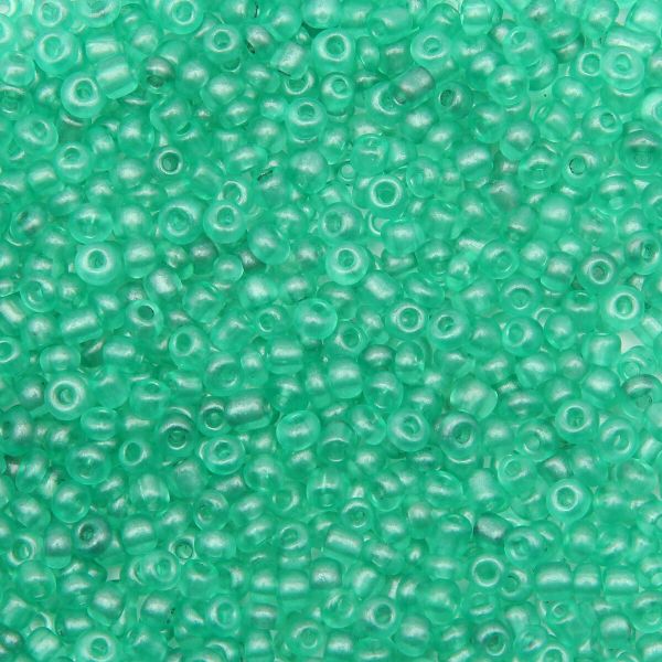 Бисер Astra&Craft 11/0 (2.1 мм), 200 г (10х20 г), цв. М20А-О тем. бирюза/прозрачный, матовый