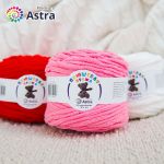 Пряжа Astra Premium (Астра Премиум) Плюшевая / уп.2 мот. по 100 г, 80 м, 112 розовый