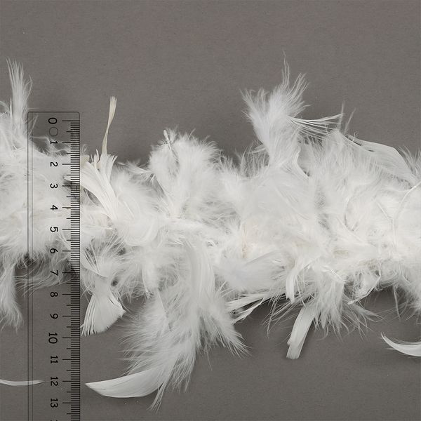 Боа из перьев 2 метра, 50±3 г, белый