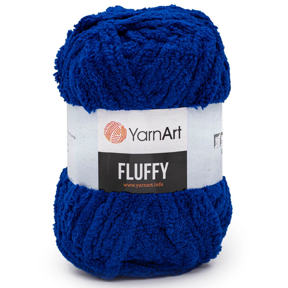 Пряжа YarnArt (ЯрнАрт) Fluffy / уп.3 мот. по 150 г, 70м, 727 синий