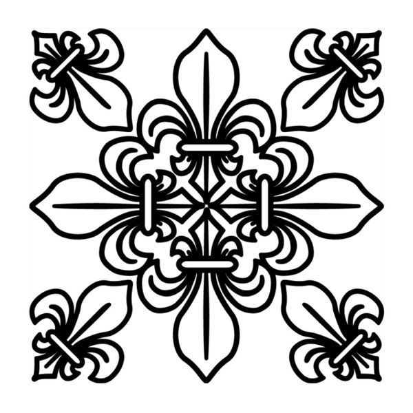 Текстурный лист Craft&Clay TSN, 31 элемент Флер-де-лис