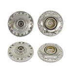 Кнопка пришивная металл ⌀24.0 мм, никель, 4 шт, BIG