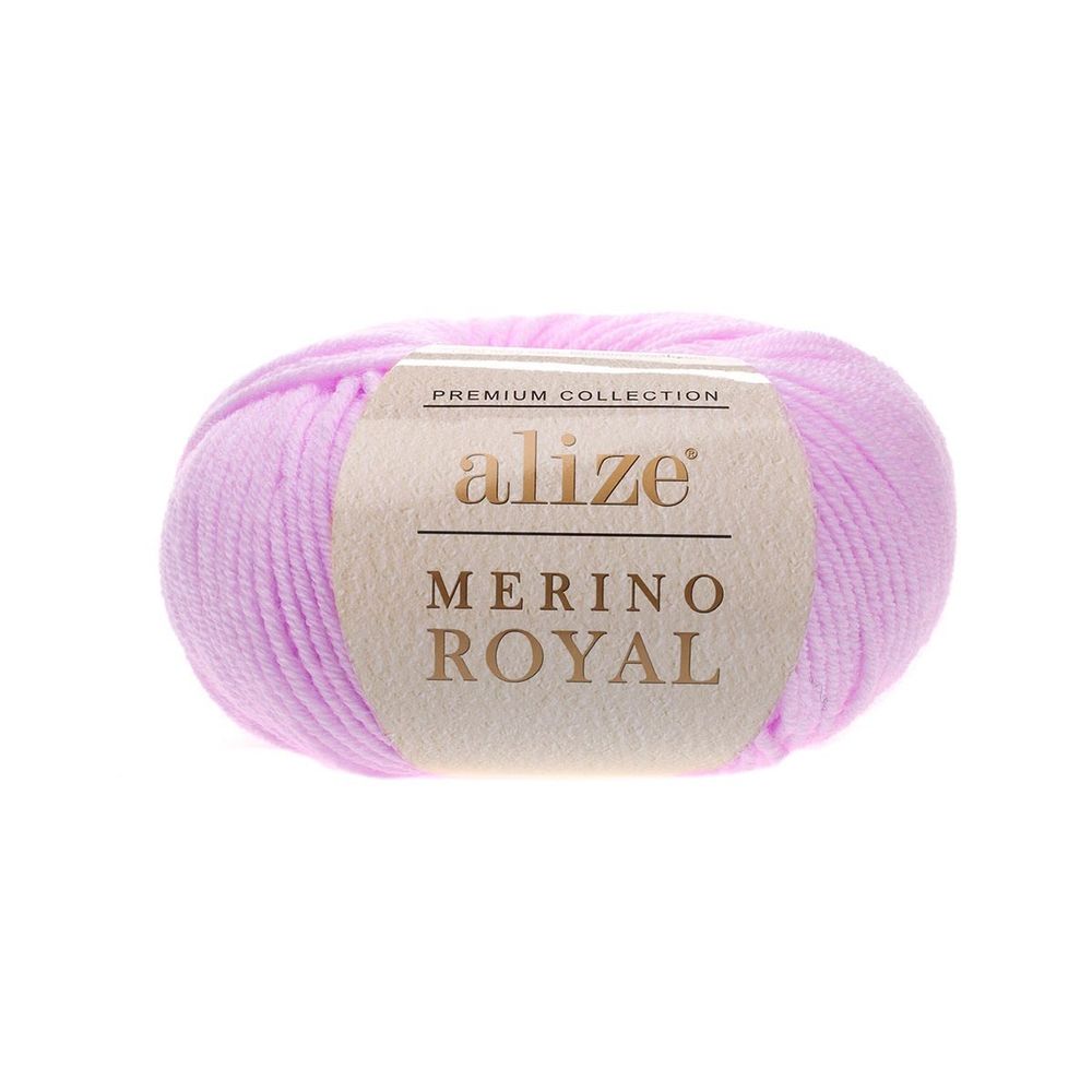 Пряжа Alize (Ализе) Merino Royal / уп.10 мот. по 50 г, 100м, 474 светлая орхидея /TOS/