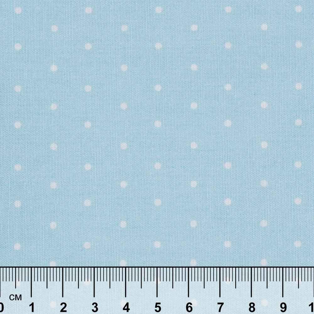 Ткань для пэчворка Peppy Бабушкин сундучок, отрез 50х55 см, 140 г/м², БС-52 горох голубой, Peppy