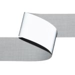 Лента светоотражающая (катафотная) [cpl:380], 40 мм / 50 метров, 65% п/э, 35% х/б, серый, Gamma JF9001