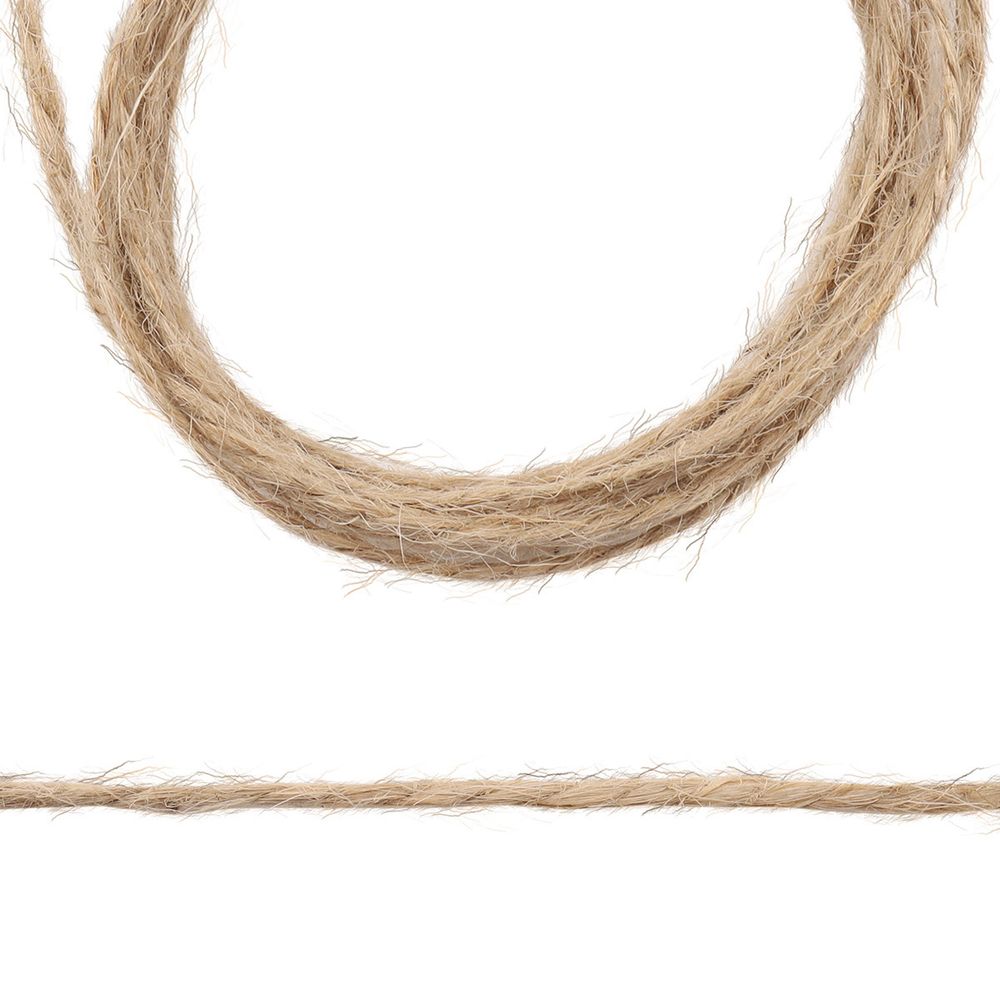 Шпагат джутовый полирован. 2-х ниточ. ⌀1.12 мм, 89 м, 1120 текс, кач. СВ, 100гр, цв. натуральный