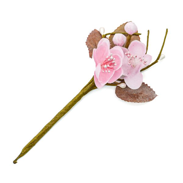 Цветы искусственные декоративные D3x3xH14см, 1шт, Астра, E09 розовый