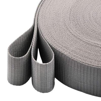 Стропа (ременная лента) 50 мм / 30 метров, толщ. 1.0 мм, [28 г/пог.м], 100% п/п, 33 серый