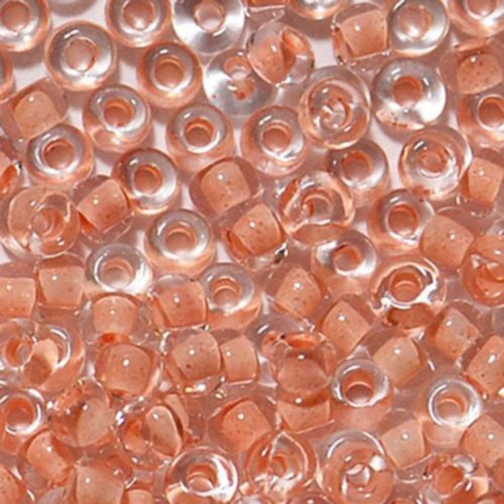 Бисер Preciosa прозрачный с цв. центром 10/0 (2.3 мм), круг.отв., 50 г, (38387)