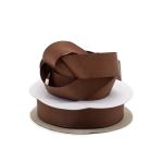 Лента репсовая (в рубчик) 20.0 мм, 18.28м (078 т.коричневый)