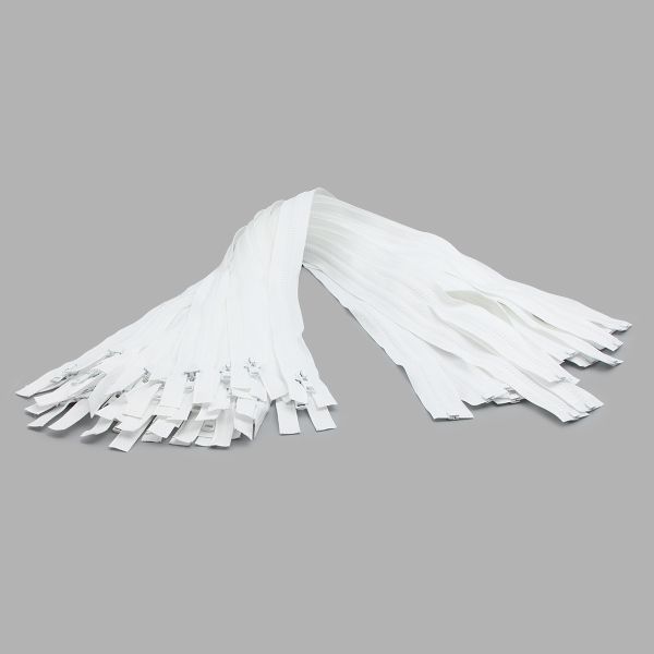 Молния трактор Arta Т6 (6 мм) 1 зам., разъем., 75 см, ОПТ. УП. 25 ШТ., 001 белый