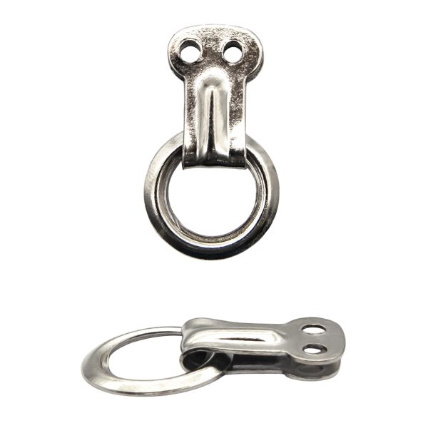 Кольцо ковровое ⌀15 мм, h25 мм, с подвеской (С39 никель), С-21, с-39, 100 шт