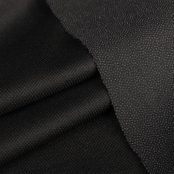 Дублерин эластичный 70 г/м², 150 см / 100 метров, 662B черный, IdealTex