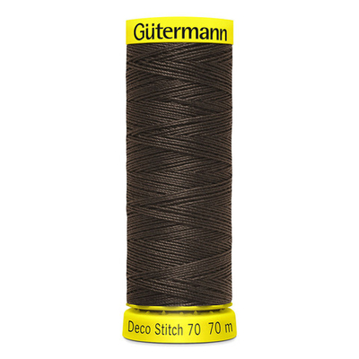 Нитки отделочные Gutermann Deco Stitch 70, 70м, 696 т.шоколад, 5 катушек