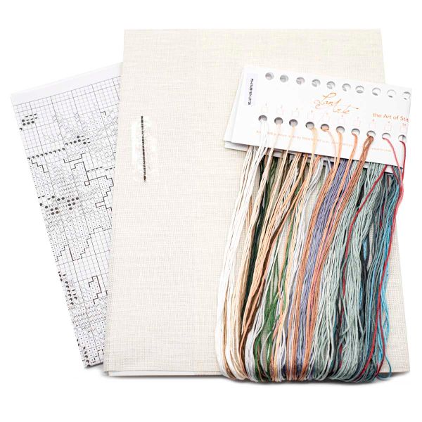 Набор для вышивания нитками Lanarte, Гадание 36х38см