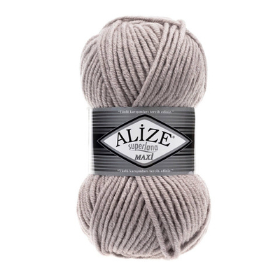 Пряжа Alize (Ализе) Superlana Maxi / уп.5 мот. по 100 г, 100 м, 652 пепельный