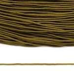 Резинка шляпная (шнур эластичный) ⌀1.5 мм / 50 метров, хаки