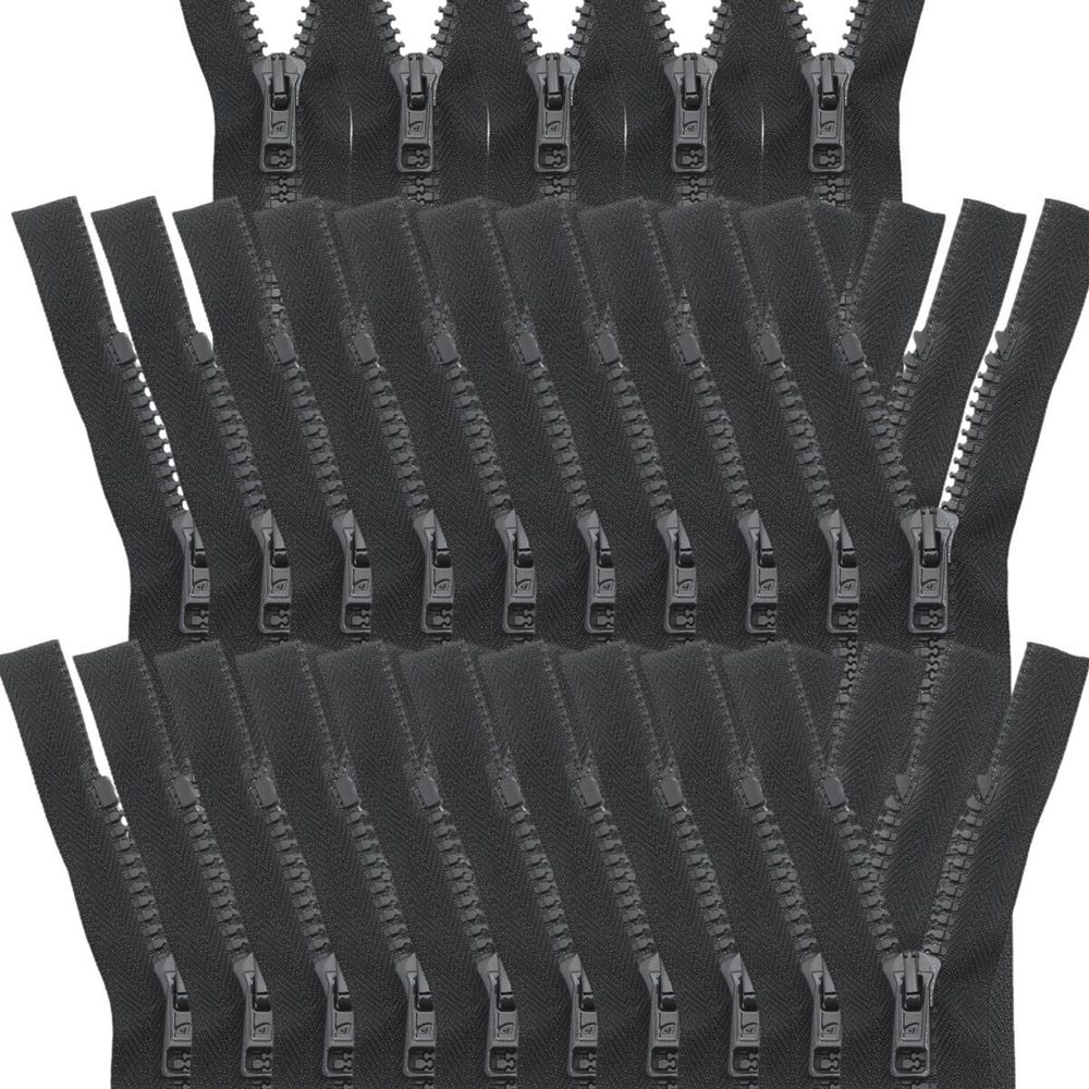 Молния трактор Arta Т6 (6 мм) 2 зам., разъем., 80 см, ОПТ. УП. 25 ШТ., 102 т.серый