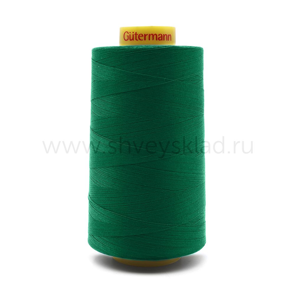 Нитка универсальная Gutermann Mara 120/2, 5000 м, 700185, 402 изумрудно-зеленый, 1 катушка
