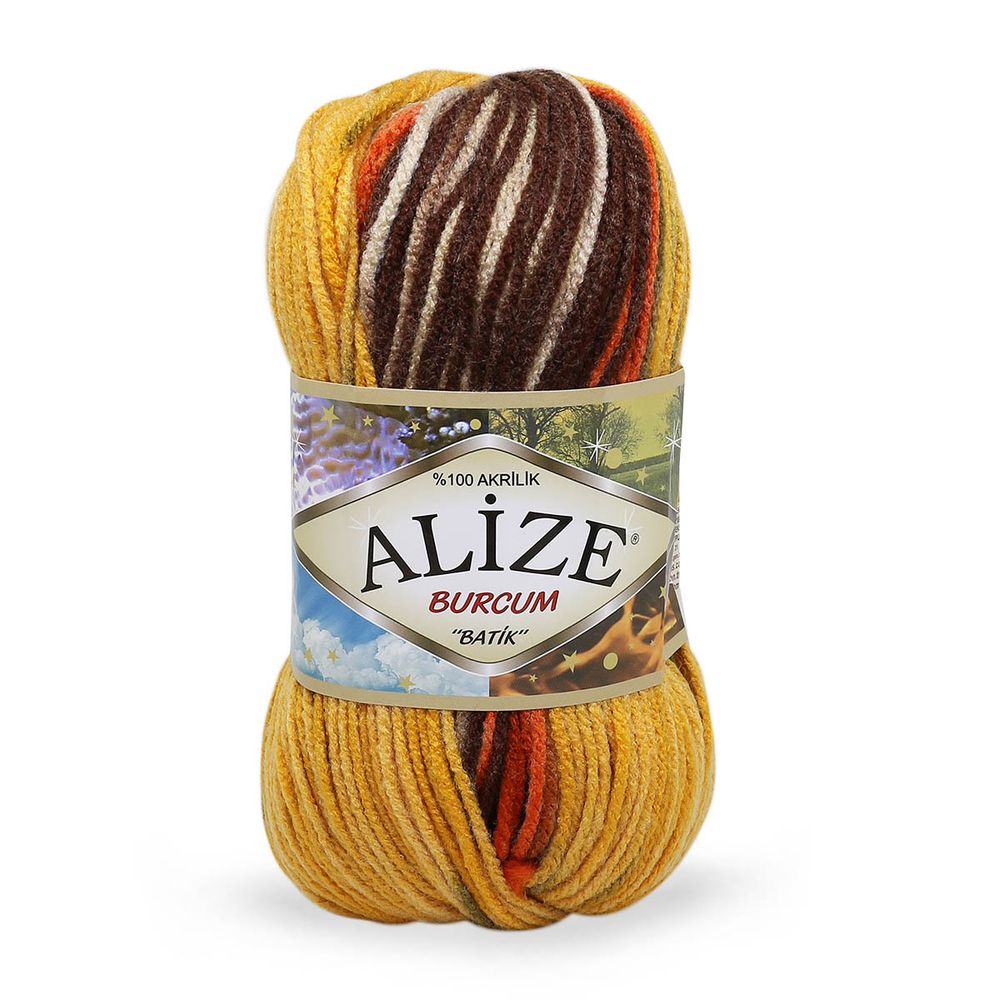 Пряжа Alize (Ализе) Burcum Batik / уп.5 мот. по 100 г, 210 м, 6060 секционный