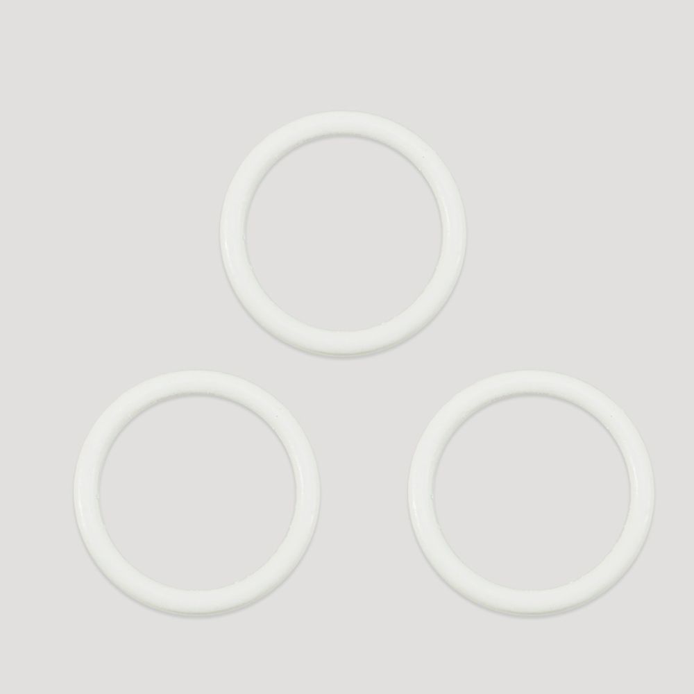 Кольца для бюстгальтера металл ⌀14.0 мм, 004 приглушенный белый, Arta, 50 шт