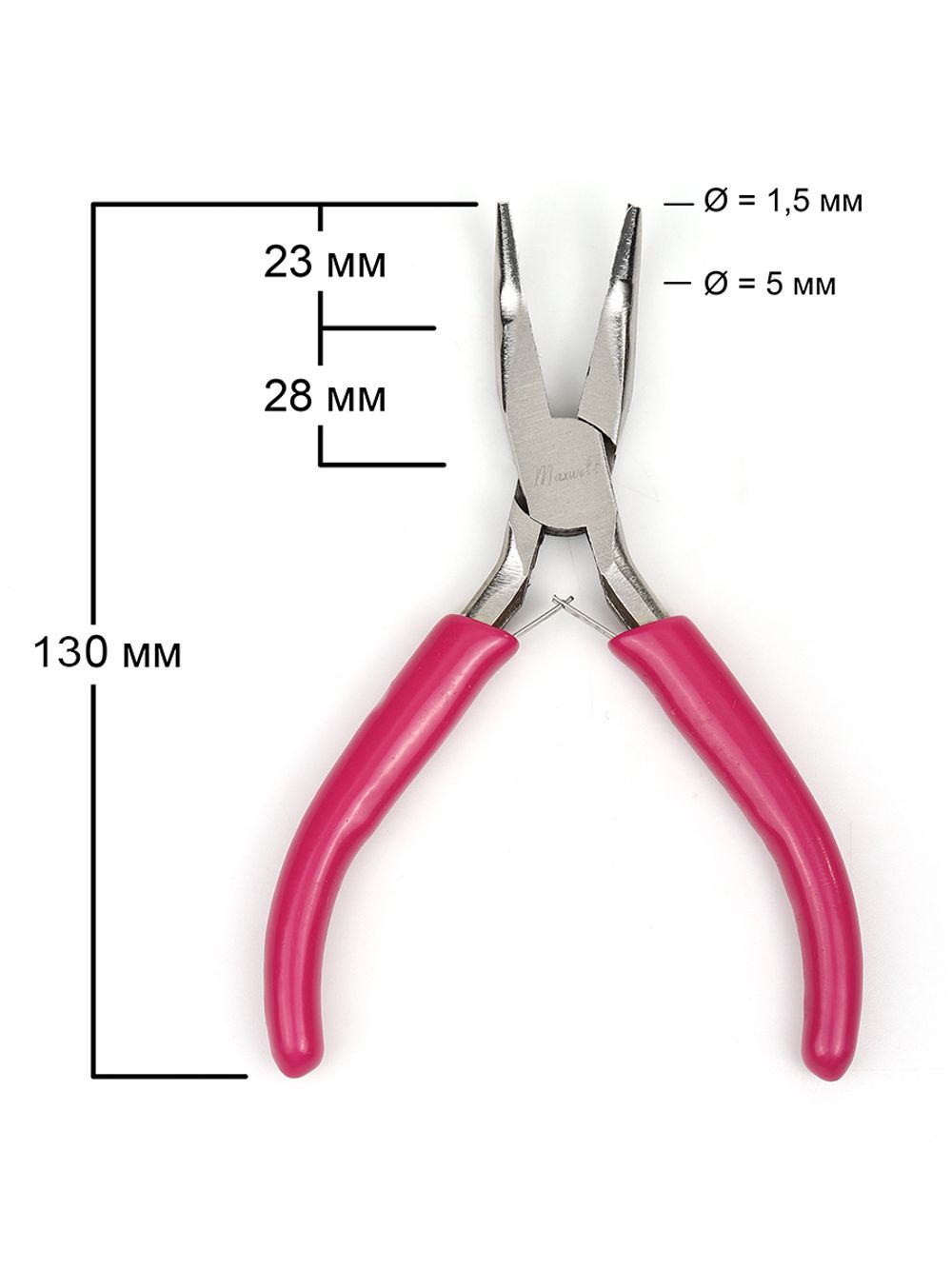 Длинногубцы изогнутые 12см Maxwell MAX.169146 уп.1 шт