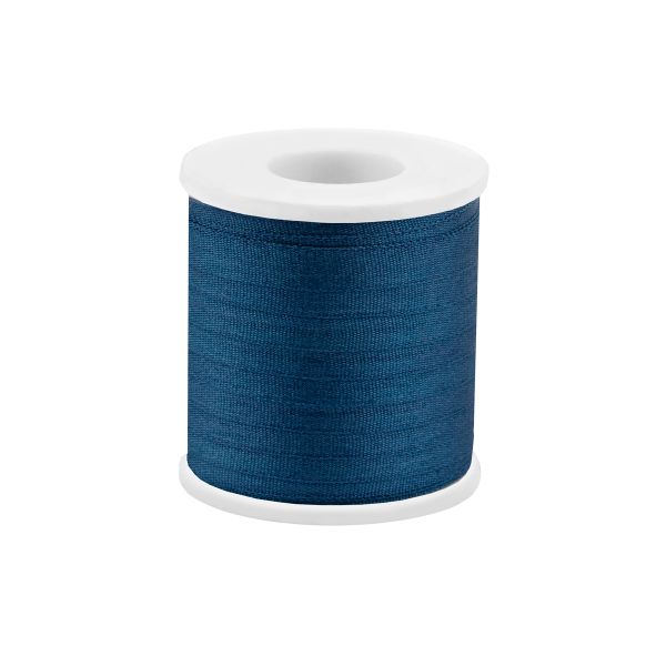 Лента (тесьма) шелковая 4.0 мм / 45.5±0.5 метров, №271 т.синий, Gamma SR-4