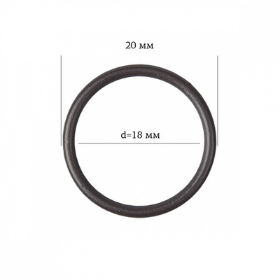 Кольца для бюстгальтера металл ⌀17.8 мм, 111 шоколадно-коричневый, Arta, 50 шт
