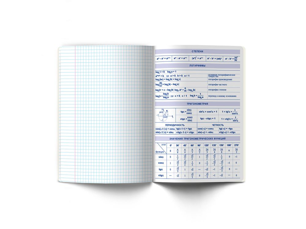 Комплект тетрадей со справочным материалом И всё-таки она вертится!, A5+ 48 л. 12 шт, на скобе 65 г/м², белизна 100 %, клетка/линия, 01050 12 предметов, Светоч 48К34