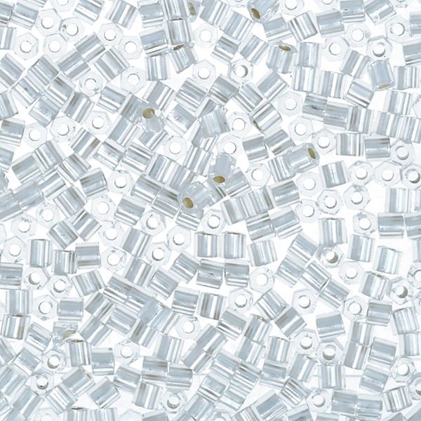 Бисер Toho 11/0 Hexagon 4 (2.2 мм), 25 г (5х5 г), 0021F белый