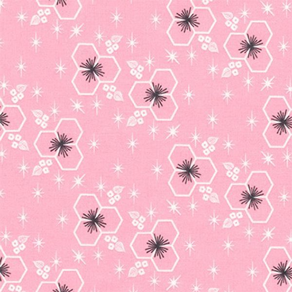 Ткань для пэчворка Peppy Palm Canyon, отрез 50х55 см, 146 г/м², AVL-17456-10 Pink, Robert Kaufman