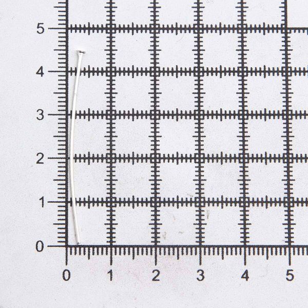 Штифт с плоской головкой 45мм, 50 шт/уп, (серебро)