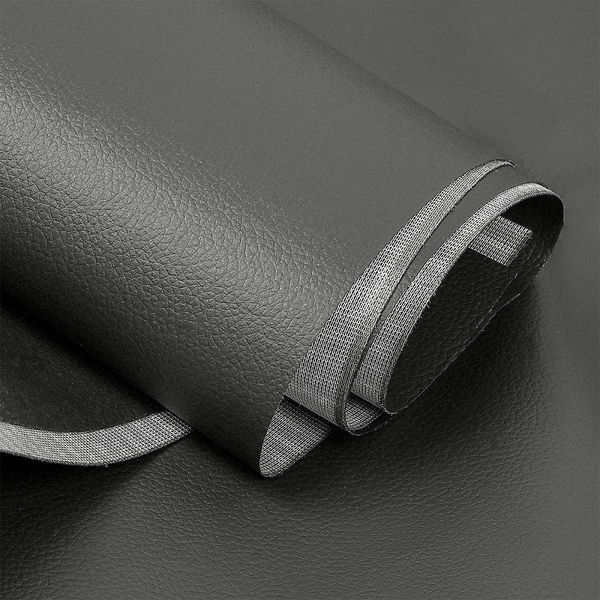 Экокожа 450 г/м², 140 см / 2 метра, KN.05 цв.серый