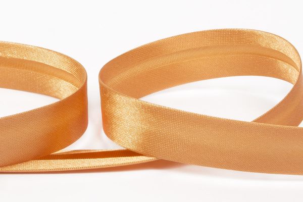 Косая бейка атласная 15 мм / 132±1 метра, 138 золотистый, Gamma GK-15P