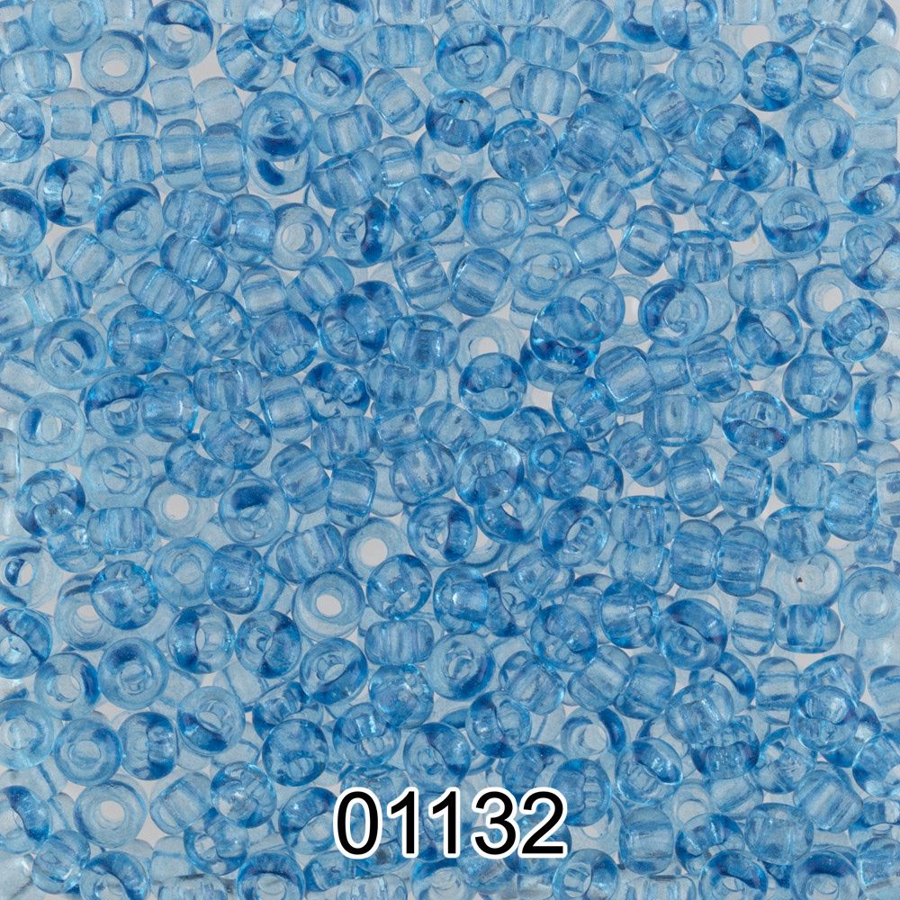 Бисер Preciosa круглый 10/0, 2.3 мм, 500 г, 01132 (Ф331) св.синий
