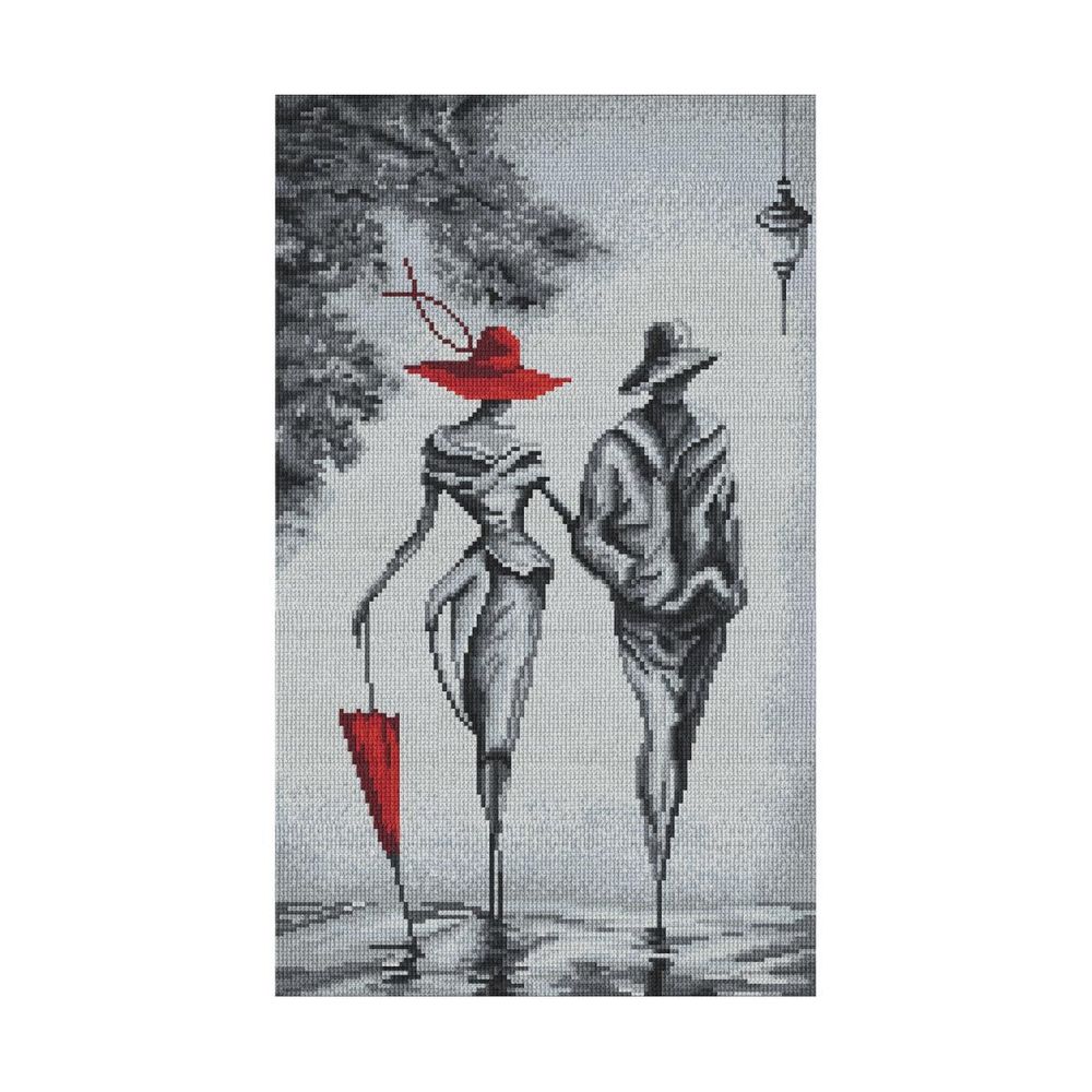 Набор для вышивания нитками Нитекс, Двое 23х38 см, 615224