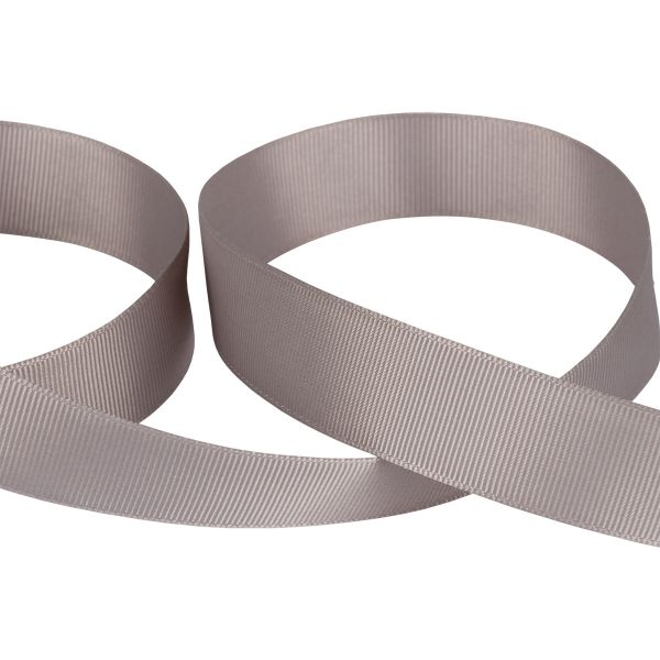 Лента репсовая нарезка 25.0 мм / 5 шт по 5.4 метра, 125 серый, Gamma GR-25