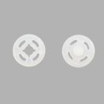 Кнопки одежные 10 мм, нейлон, прозрачные,18 шт, Pony