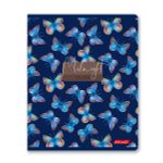 Тетрадь ученическая общая, выборочные блёстки, A5+ 80 л. на скобе 65 г/м², белизна 100%, 5 шт, клетка в термоусадочной пленке, 000483 Вальс цветов, Светоч 80ТСК5_5_2_1