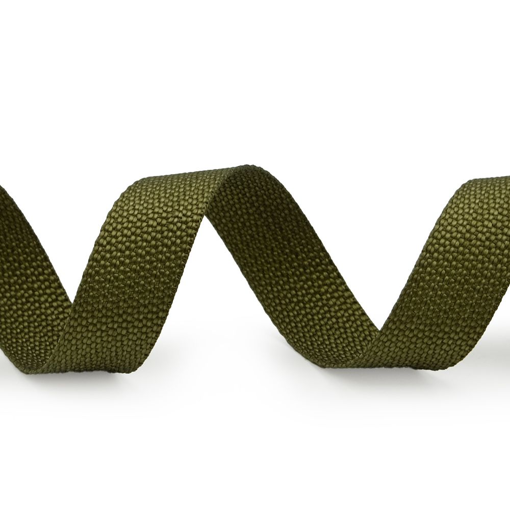 Стропа (ременная лента) 20 мм / 50 метров, толщ. 1.0 мм, [12.2 г/пог.м], 100% п/э, 016 хаки