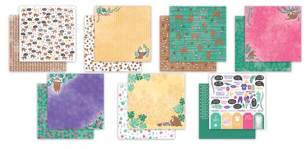 Бумага для скрапбукинга 190 гр/м², 30.5х30.5 см, 7 л, 190501 Ешь. Люби. Спи, Mr.Painter PSR-K