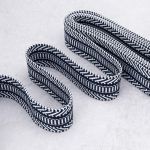 Стропа (ременная лента) 38 мм / 3 метра, [40 г/пог.м], с принтом 2-сторонняя, T021 т.синий/белый), 3Al352