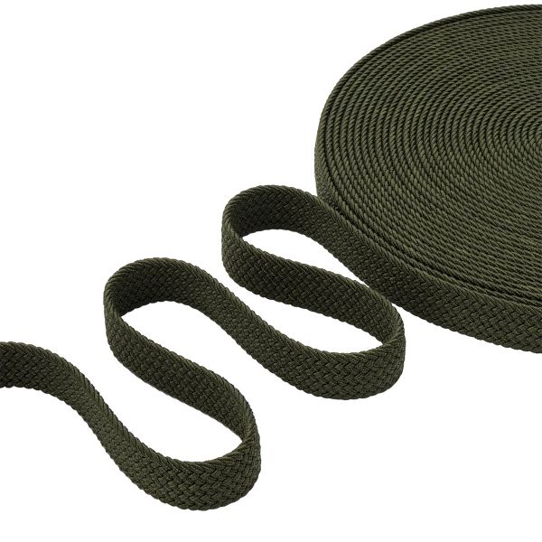 Стропа (ременная лента) 34 мм / 22.86 метра, [49.32 г/пог.м], плетеная эластичная, 11 хаки, 3Al296