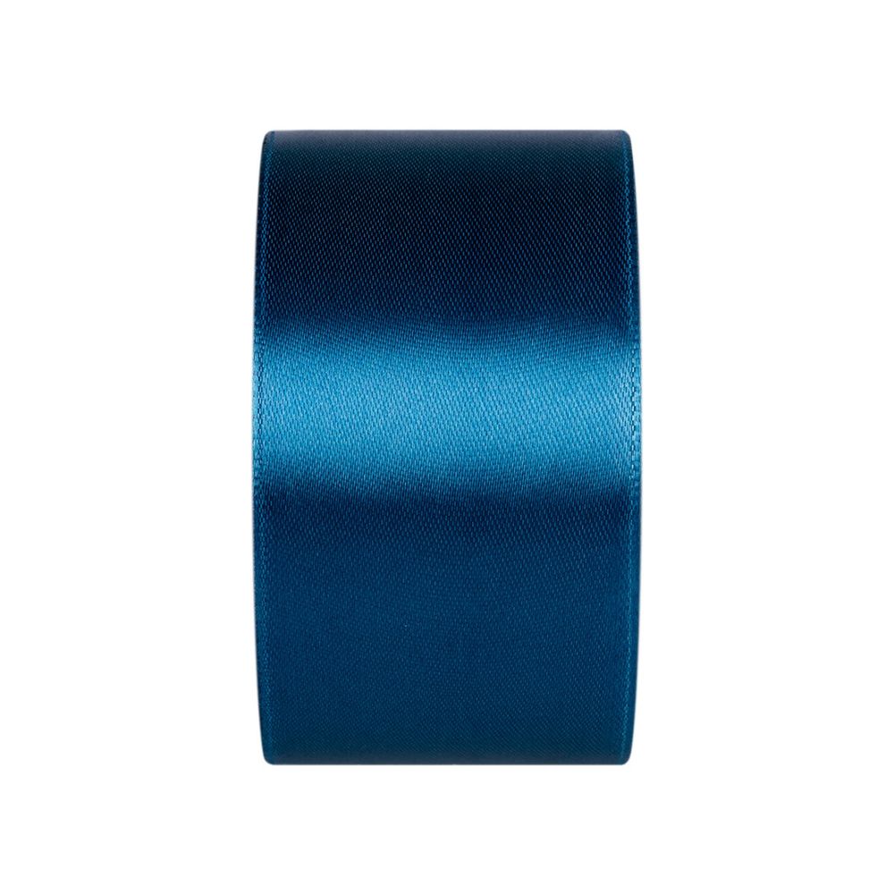 Лента атласная 1-сторонняя 50.0 мм / 33±2 метра, 145 сине-серый, Gamma