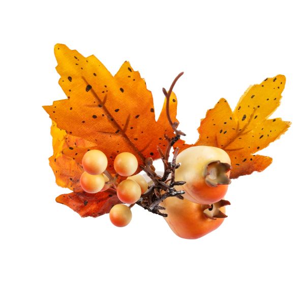 Веточка декоративная осенняя с ягодами 20 см, 3 шт, 01, Blumentag