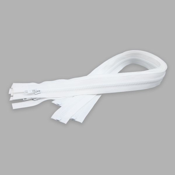 Молния трактор Arta Т6 (6 мм) 1 зам., разъем., 65 см, цв. 001 белый, уп.5 шт