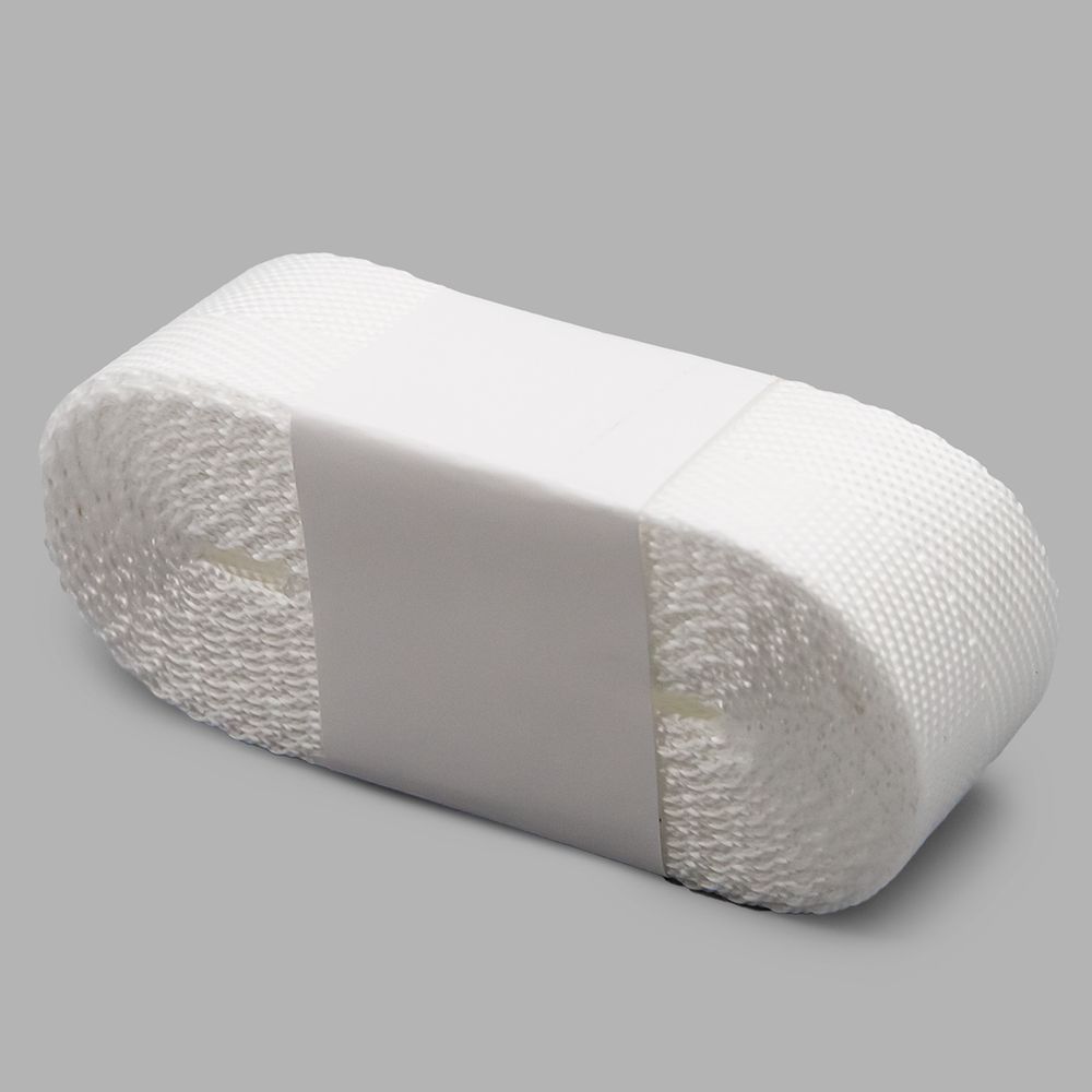 Стропа (ременная лента) 25 мм / 5х2.5 метра, толщ. 1.0 мм, [15.1 г/пог.м], 100% п/п, 1 белый